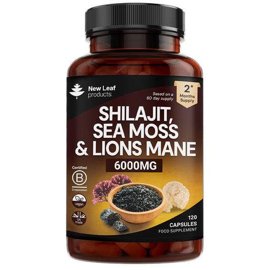 Shilajit, Sea Moss, Lion's Mane Capsules