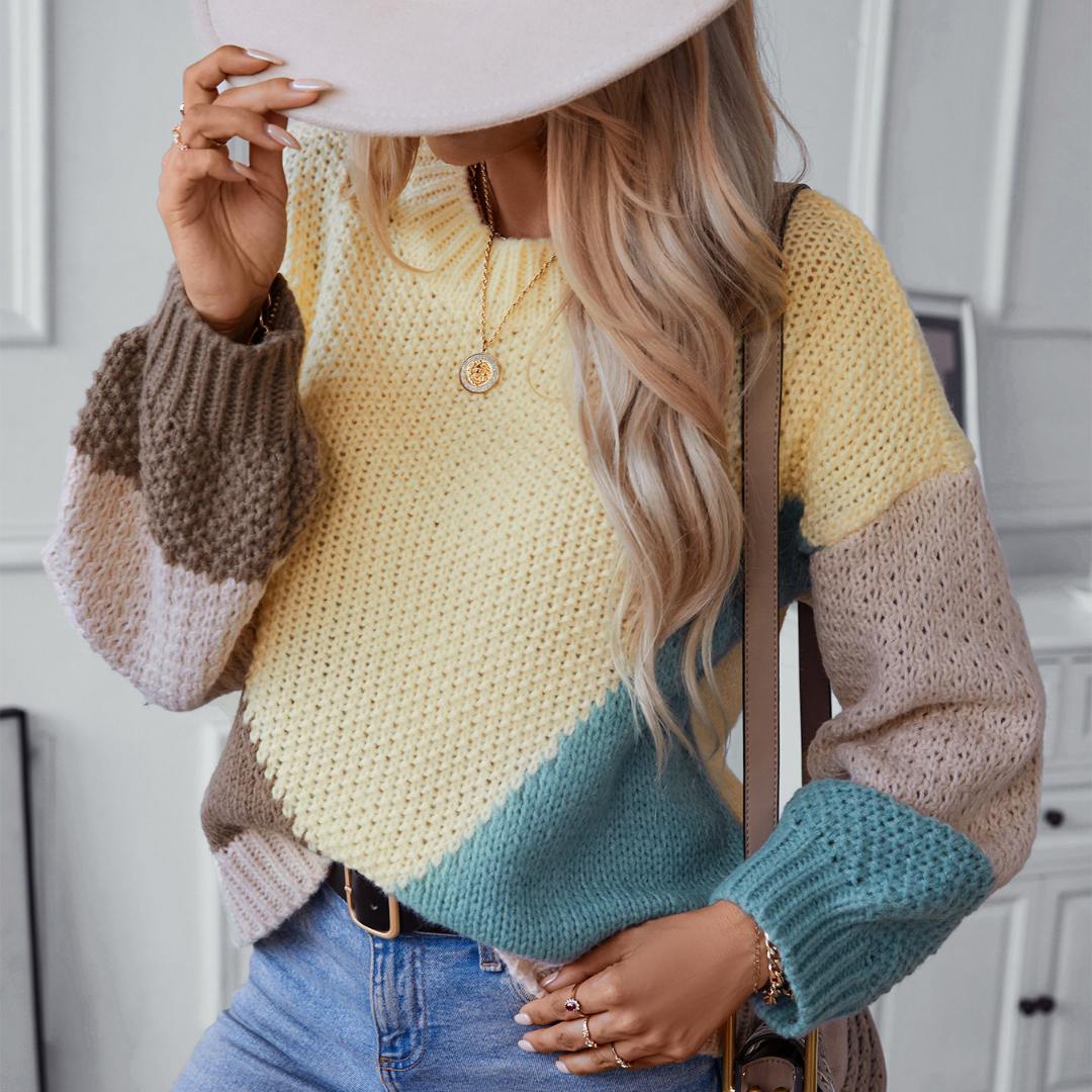 Pastel Pop Colour Block Jumper