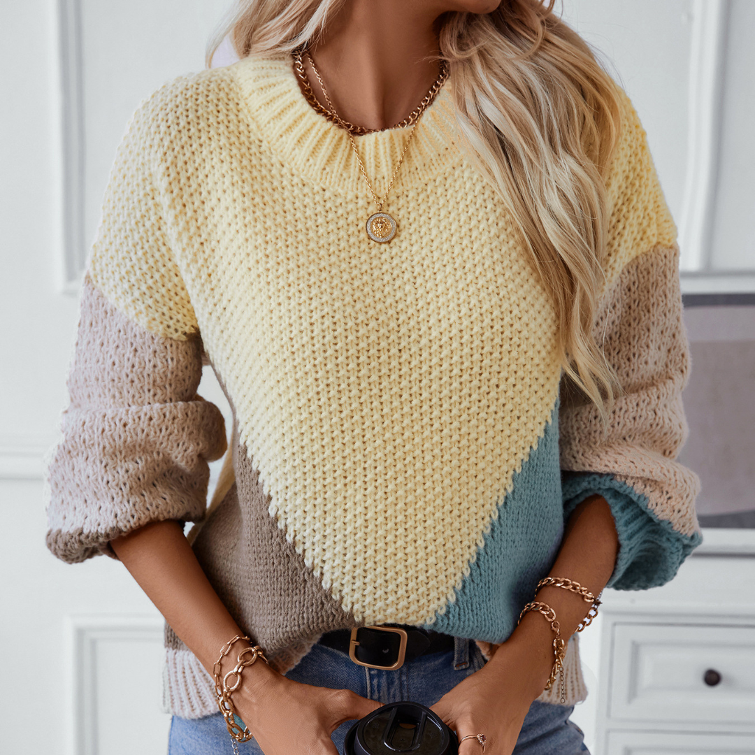 Pastel Pop Colour Block Jumper