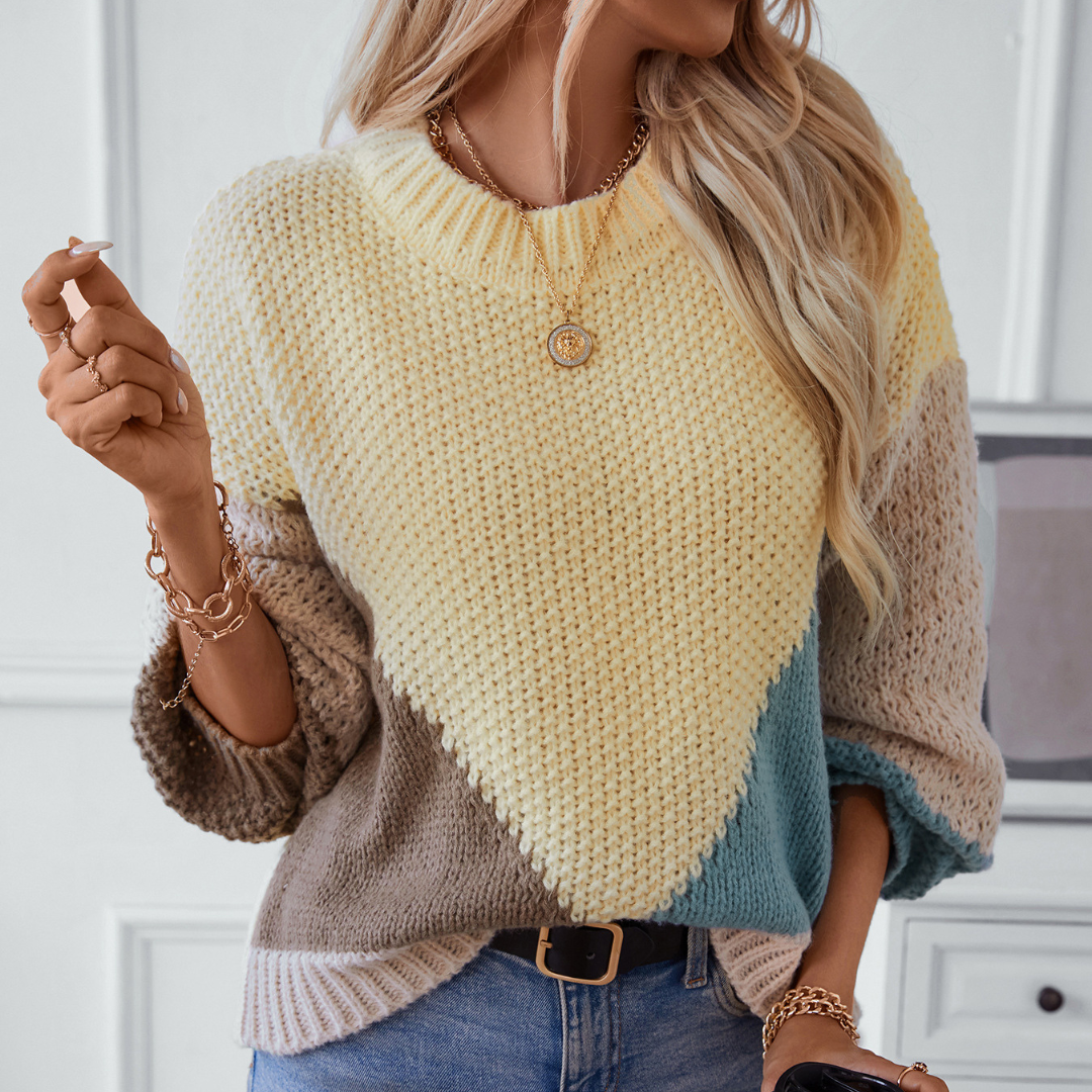 Pastel Pop Colour Block Jumper