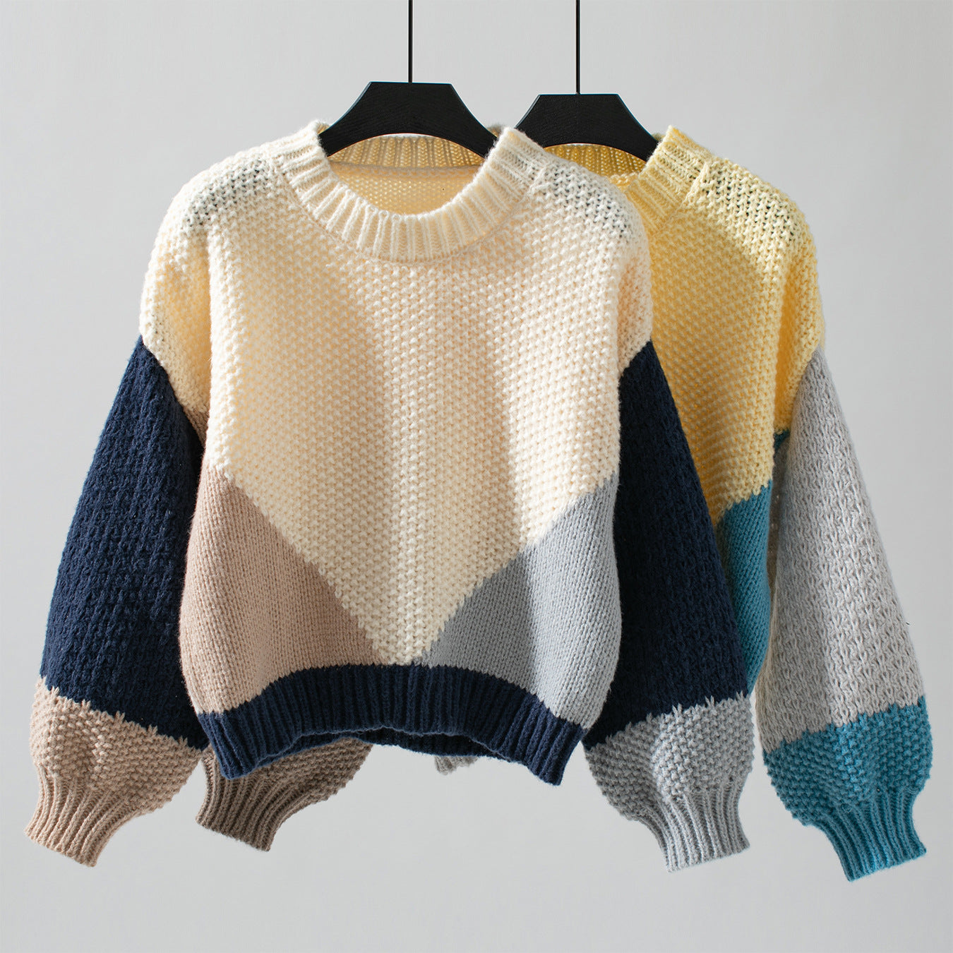 Pastel Pop Colour Block Jumper