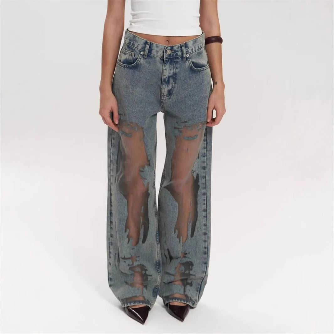 Arabella Blue Transparent Jeans