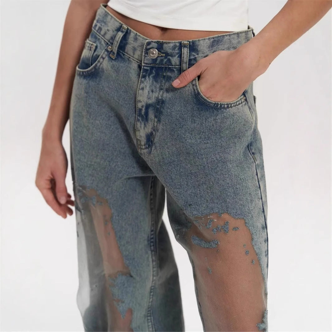 Arabella Blue Transparent Jeans