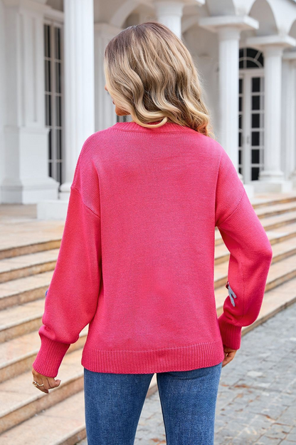 Model Wearing Blooming Comfort Women's Jumper