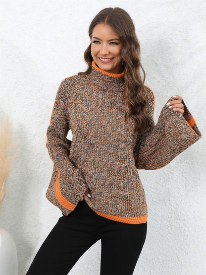 Model Wearing Blossom Tweed Women's Jumper