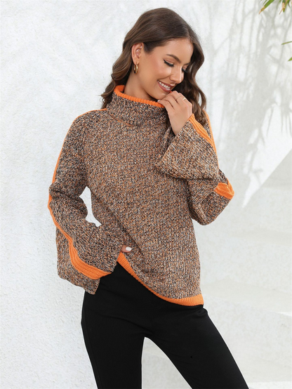 Model Wearing Blossom Tweed Women's Jumper