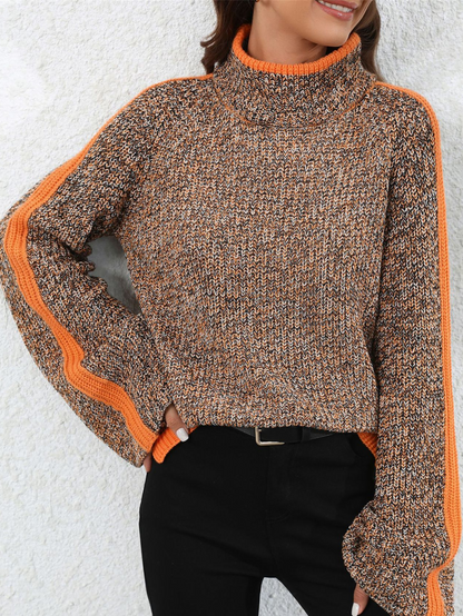 Model Wearing Blossom Tweed Women's Jumper