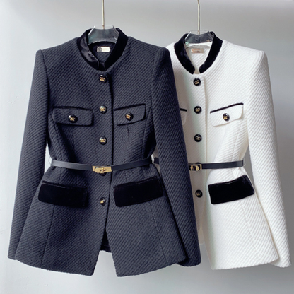 Regal Crest Coat Black and White