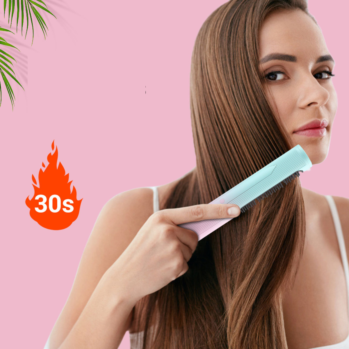 brushlio cordless hair straightener 30 seconds heating time