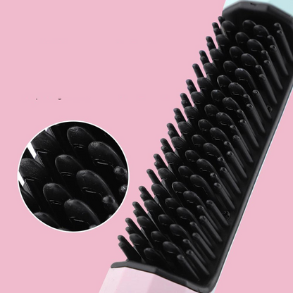 brushlio cordless hair straightener comb